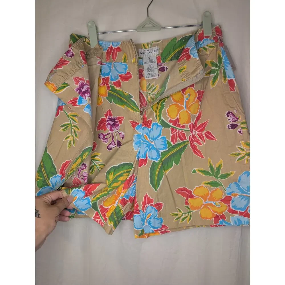 Colorful Hibiscus Skort